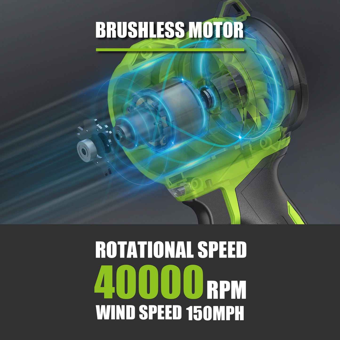 L FINE Electric Cordless Leaf Blower