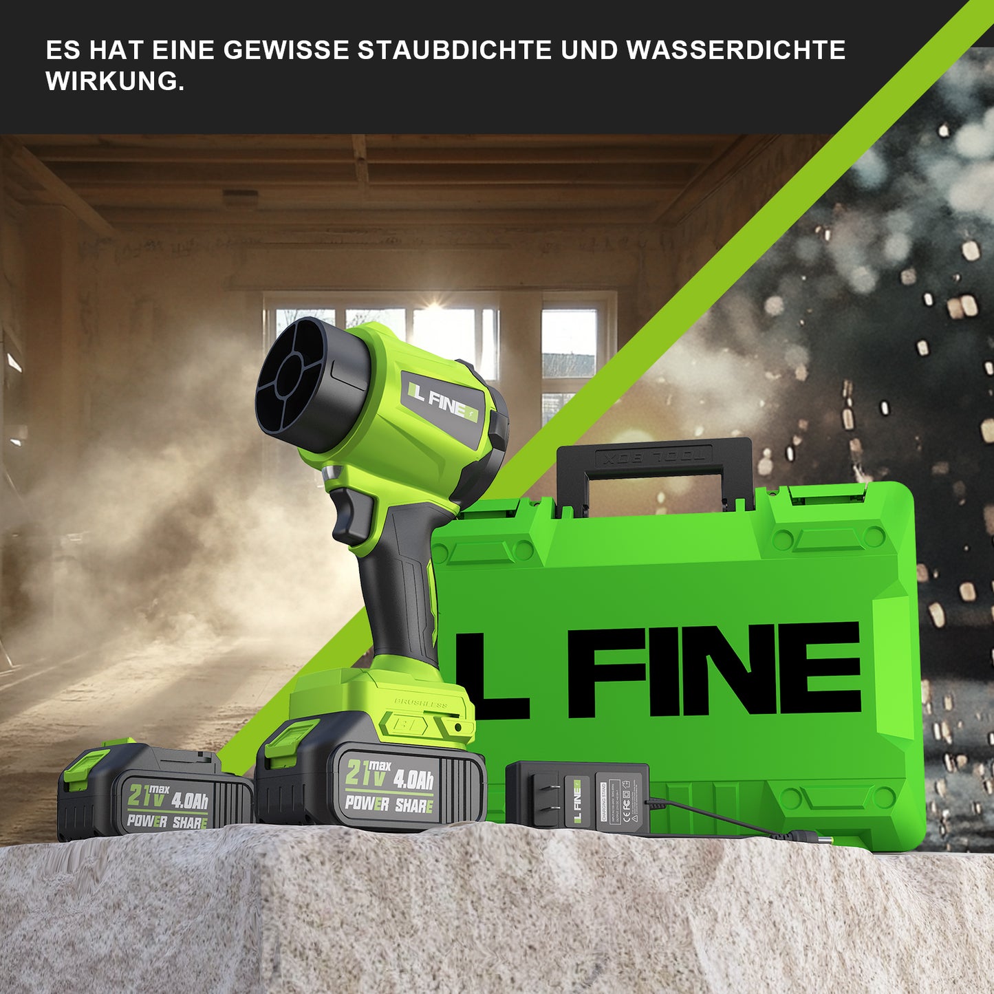 L FINE Electric Cordless Leaf Blower
